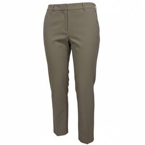 H&M Dress Pants Women Size 8 Taupe Khaki High Rise Tapered Ankle Trousers